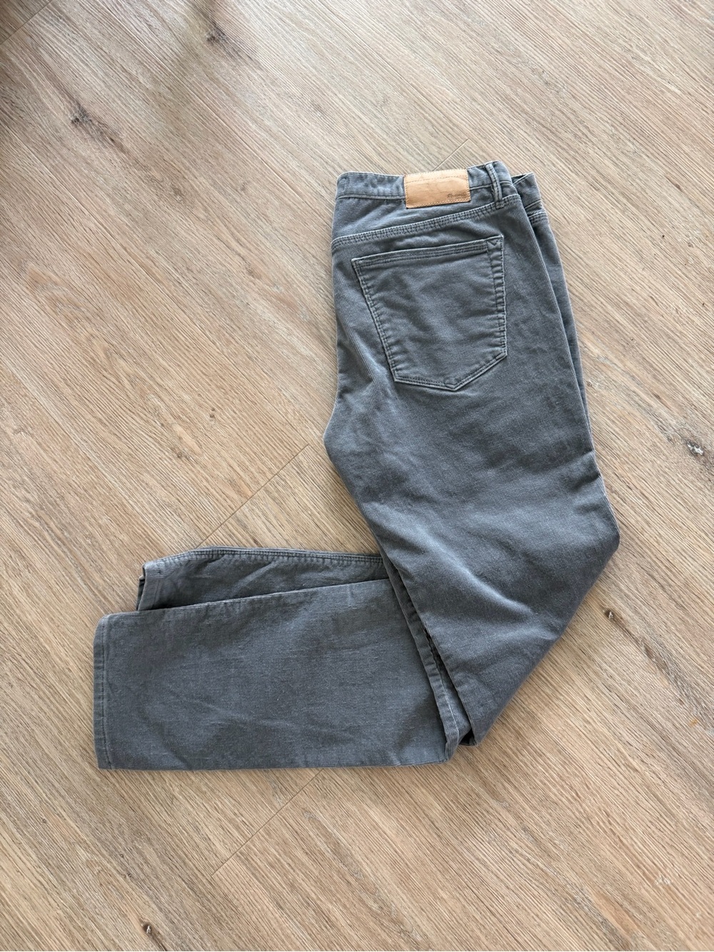 Maxwell Gray Corduroy Jeans - Skinny Low  Fit